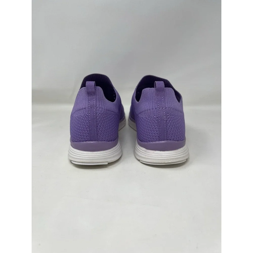 VEVO Womens Size 8 Purple Knit Athletic Sneakers Walking Shoes Casual